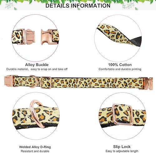 Miniatura 10 de Collar de perro con hebilla de metal duradero y ajustable suave para perros pequeños medianos y grandes punta rosa L 15-23 pulgadas