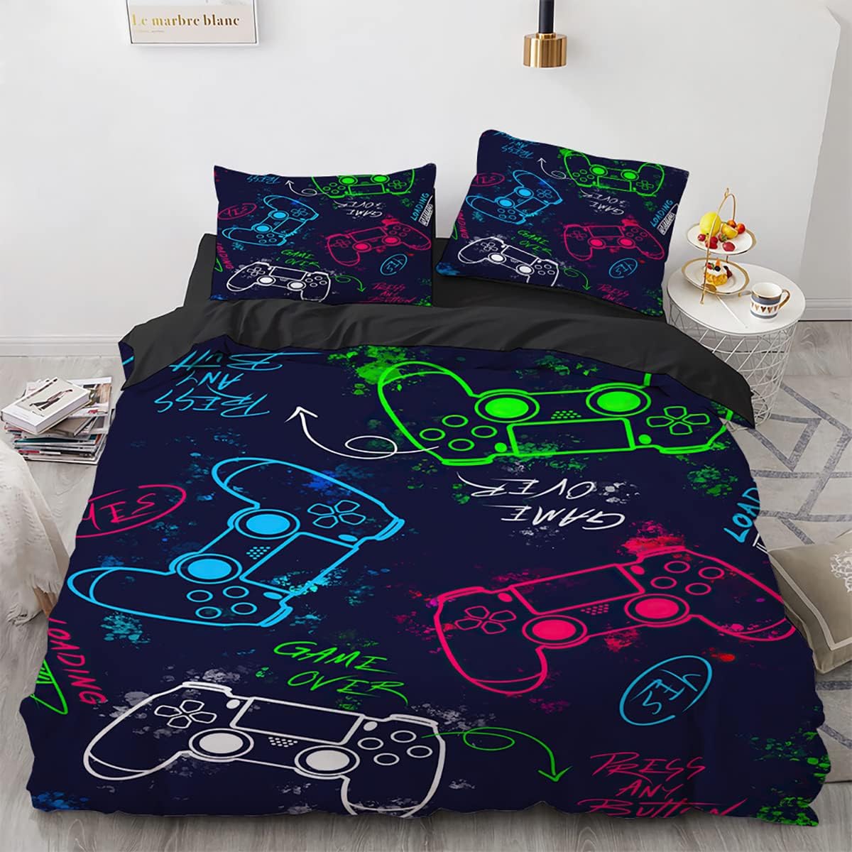 Wintdeer Gamer Duvet Cover 220 x 240 cm Bedding Set 220 x 240 cm