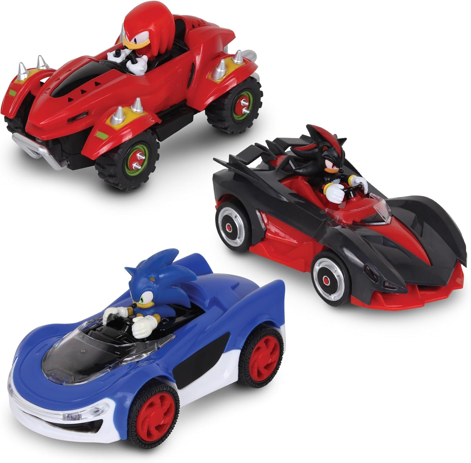 NKOK 3PK SRC Sonic, Shadow & Knuckles Pull Back