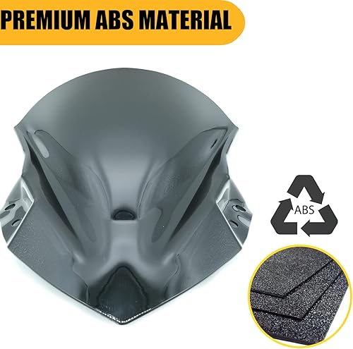 Miniatura 3 de Goevian Parabrisas scooter deflectores de viento doble burbuja compatible con Ninja 400 2018-2023