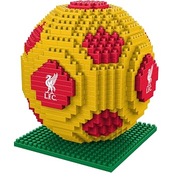 FOCO Official Licensed BRXLZ Bricks 3D Football Building Set In Alternative Club Colours Liverpool FC
