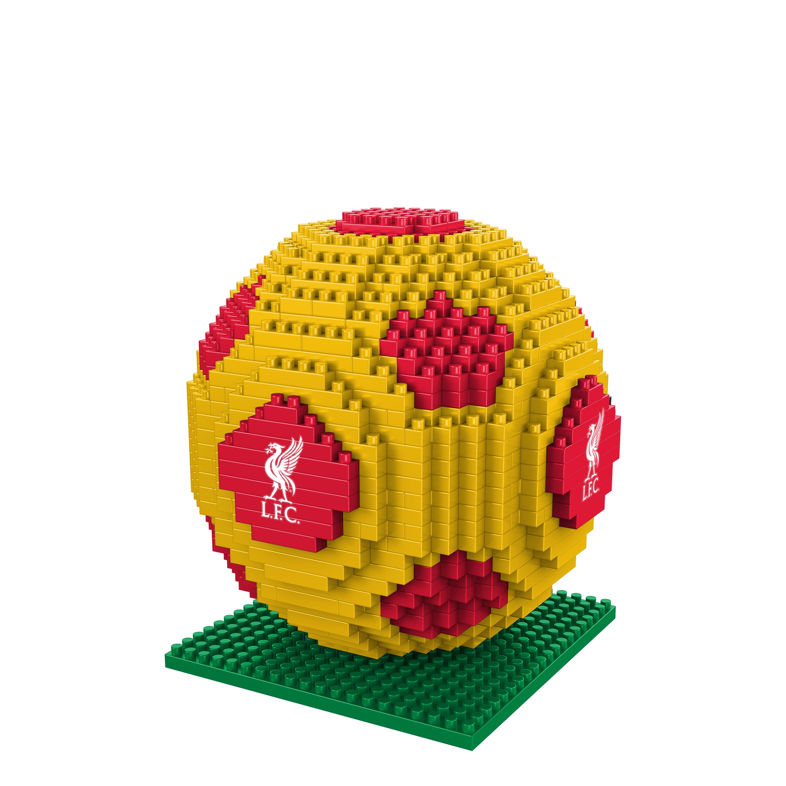 FOCO Officially Licensed 3D Football BRXLZ Bricks Building Construction Toy in Alternative Team Colours (Liverpool FC)