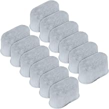 Koolatron 12 Pieces Activated Charcoal Water Filters Compatible with Breville Russell Hobbs Cuisinart Yabano Delonghi Kenmore Filter Coffee Machines Universal Fit Replacement Cartridges Coffee Makers