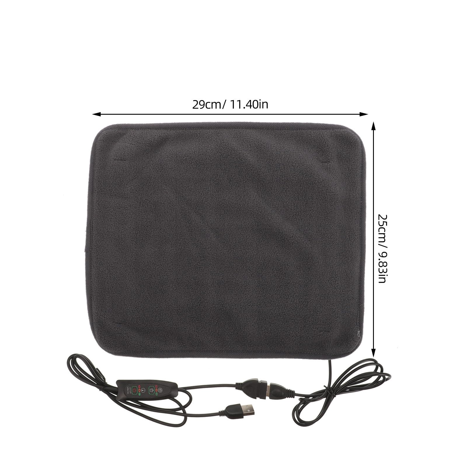 SHINEOFI Almohadilla Térmica USB para Mascotas Control de Temperatura, Manta de Poliéster para Gatos y Perros Que Retiene el Calor y Ofrece Calentamiento Seguro