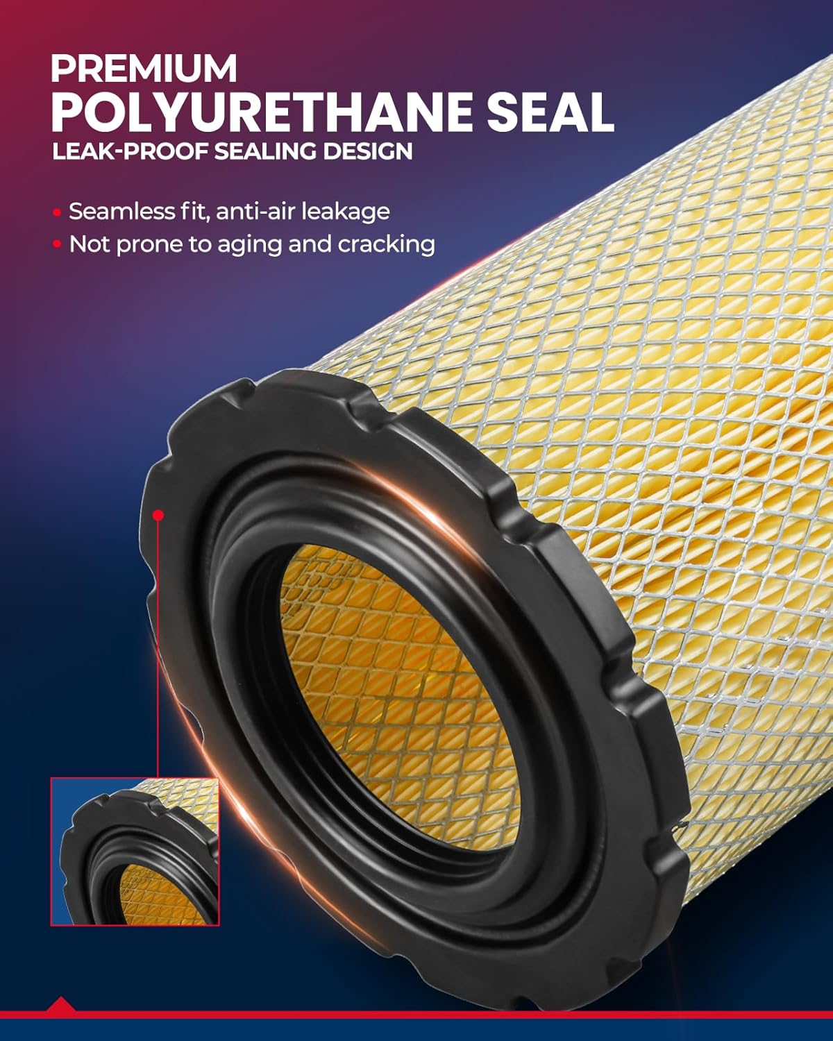 KAX Engine Air Filter, CA10616 Replacement for Ford Escape 2009-2012, Mercury Mariner 2009-2011, Mazda Tribute 2009-2011