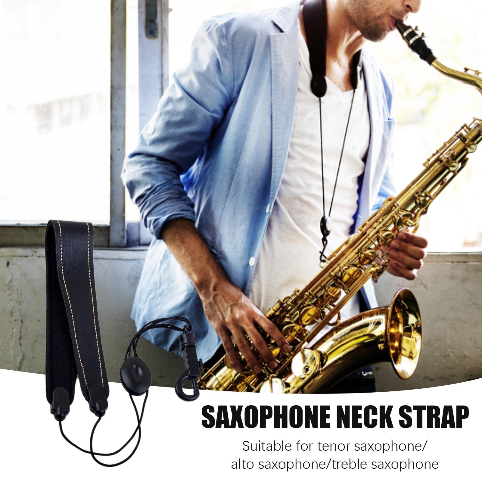 Harayaa STRAPE SUPPORT De SAXOPHONE, Porte-saxophone En Aluminium