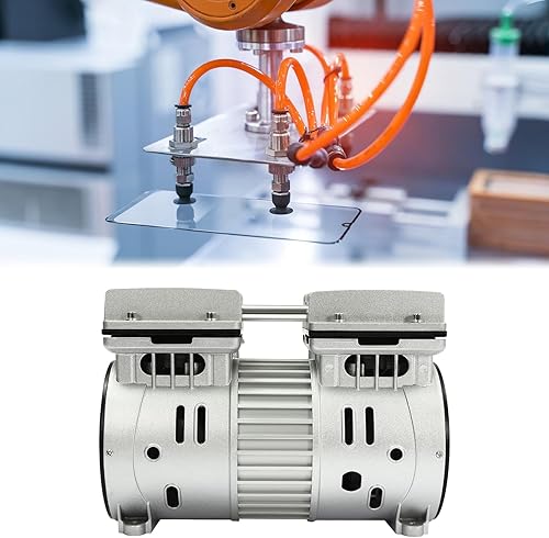 Miniatura 4 de Motor de compresor de aire sin aceite, bomba de aire silenciosa sin aceite de 110 V, cabezal de compresor de aire, motor de cabeza de bomba de aire