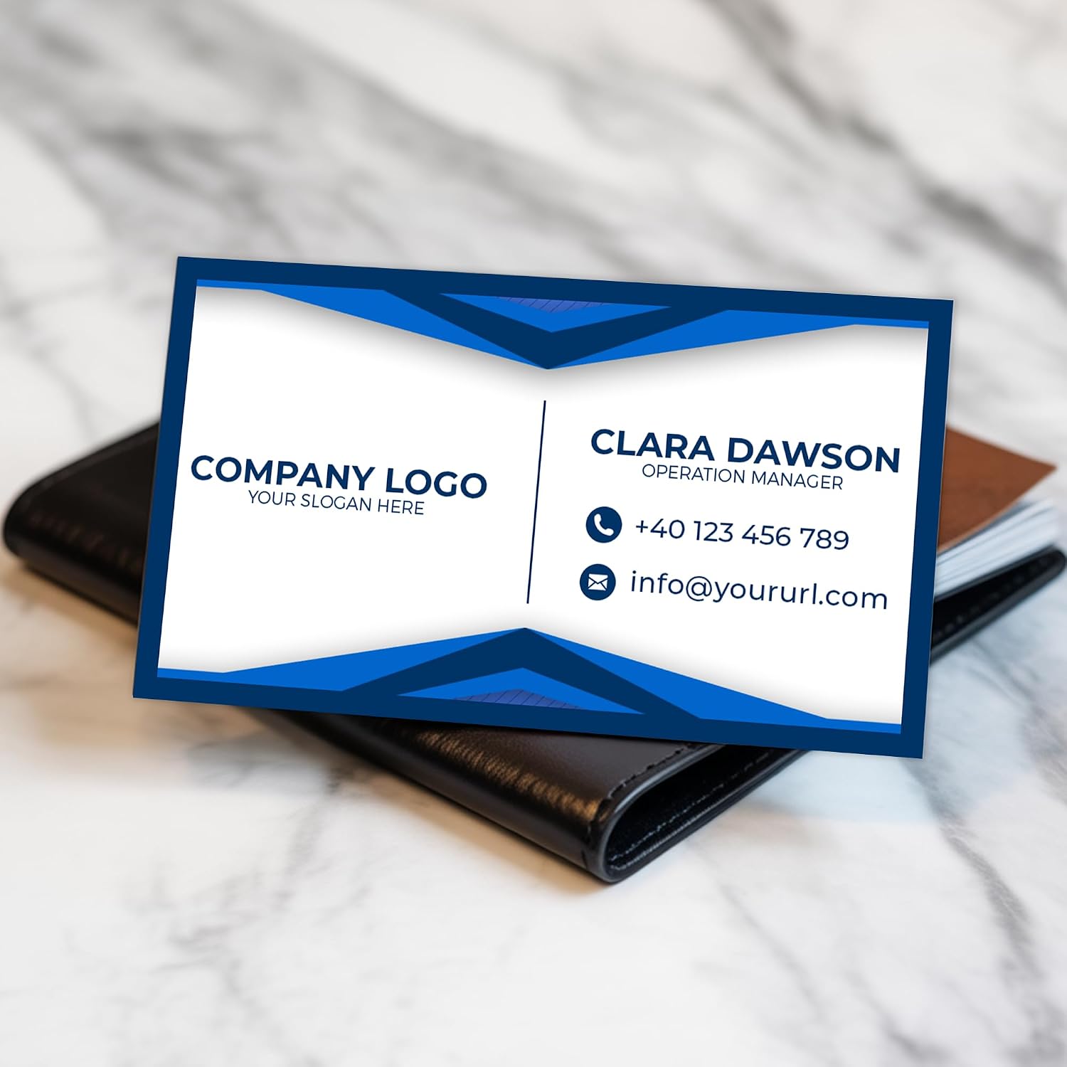 24/48/96 Pack, 3.5"x2" Personalized Magnetic Business Cards, Custom Magnets for Business, Branding and Advertising, 30 Mil Customizable Fridge Magnet Cards with Image, Logo and Text, Design 4