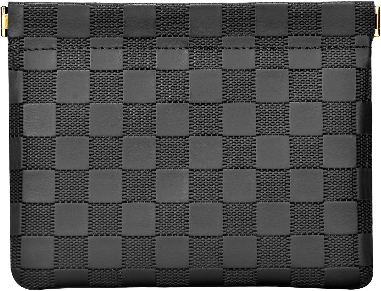 Leather Pocket Cosmetic Bag for Purse,Coin Purse Lipstick Cosmetic Accessories Organizer, Travel Kit Storage Pouch,Waterproof Portable No Zipper Self-closing Small Makeup Pouch for Women