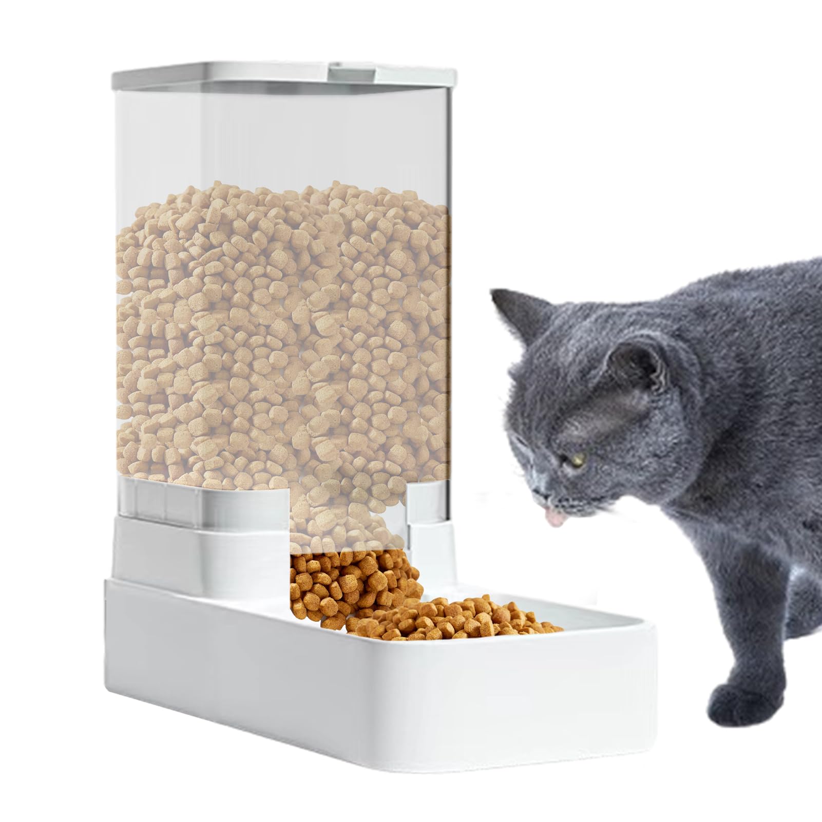 Mangeoire nourriture sèche abreuvoir et distributeur croquettes chat chien automatique PP