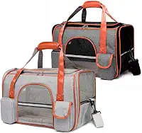 Bolsa Pet Transporte Viagem Mala Avião Luxo Cães E Gatos (preto)