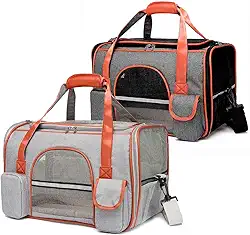 Bolsa Pet Transporte Viagem Mala Avião Luxo Cães E Gatos (preto)