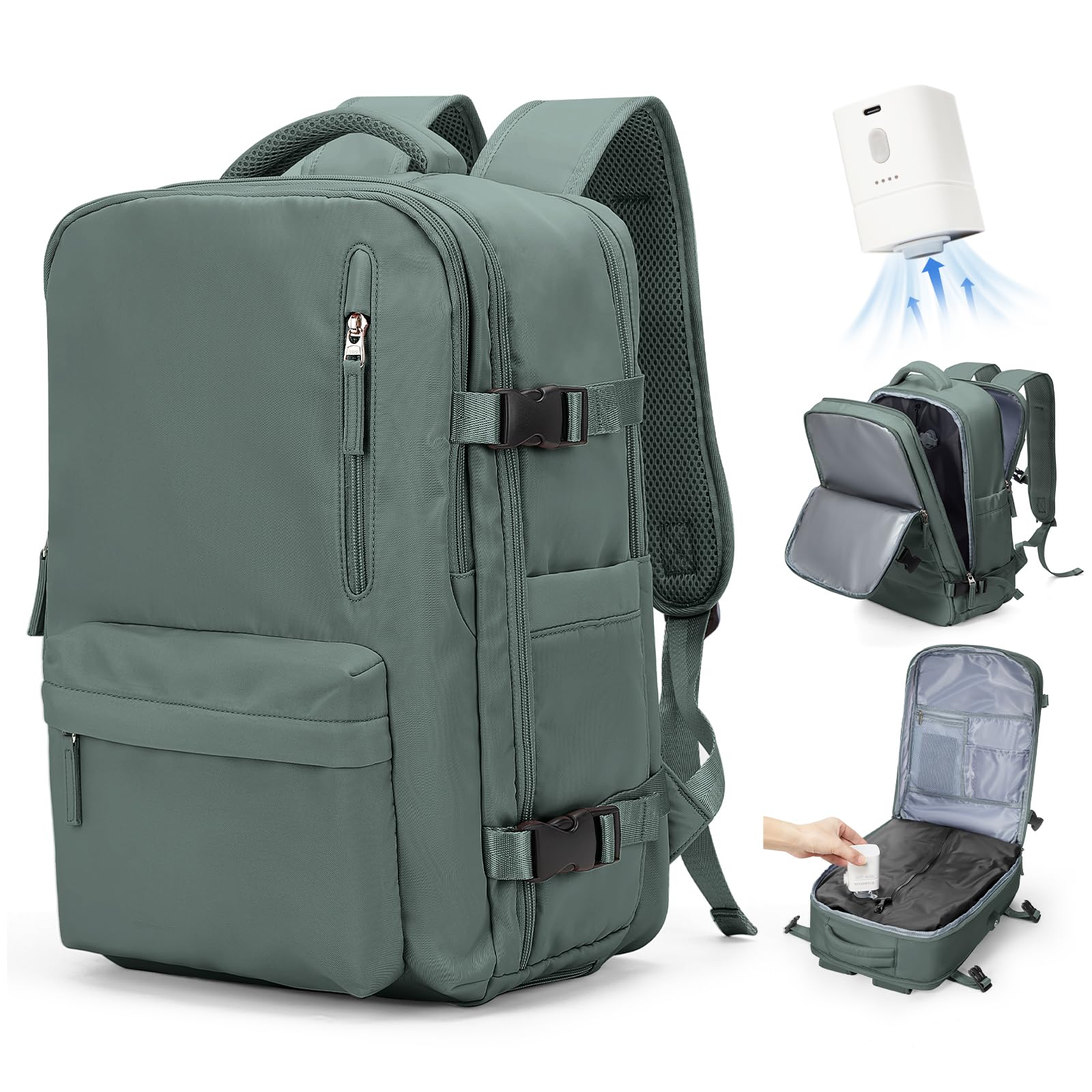 SZSYCN Zaino Sottovuoto Viaggio con Pompa Bagaglio a Mano Ryanair 40x30x20 Zaino Aereo 40x20x25 Ryanair Sottovuoto Borsa da Viaggio 40x30x20 Aereo Bagaglio a Mano Borsa da Lavoro per Laptop