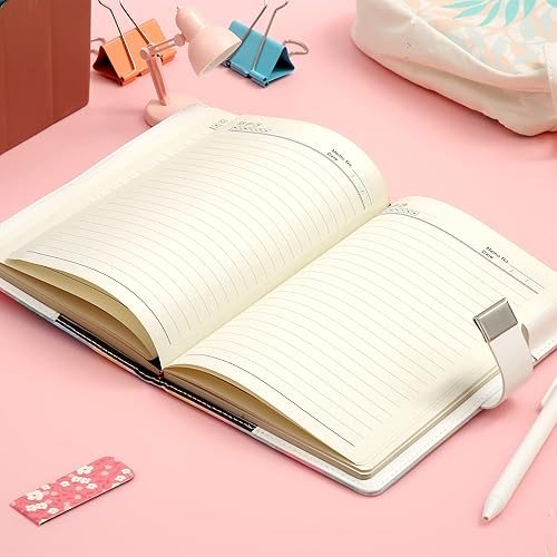 Miniatura 6 de CAGIE Diario para niñas de 8 a 12 años, regalos para niñas de 9, 10, 11 y 12 años con cerradura, diseño de tinta derramada, diario de 192 páginas