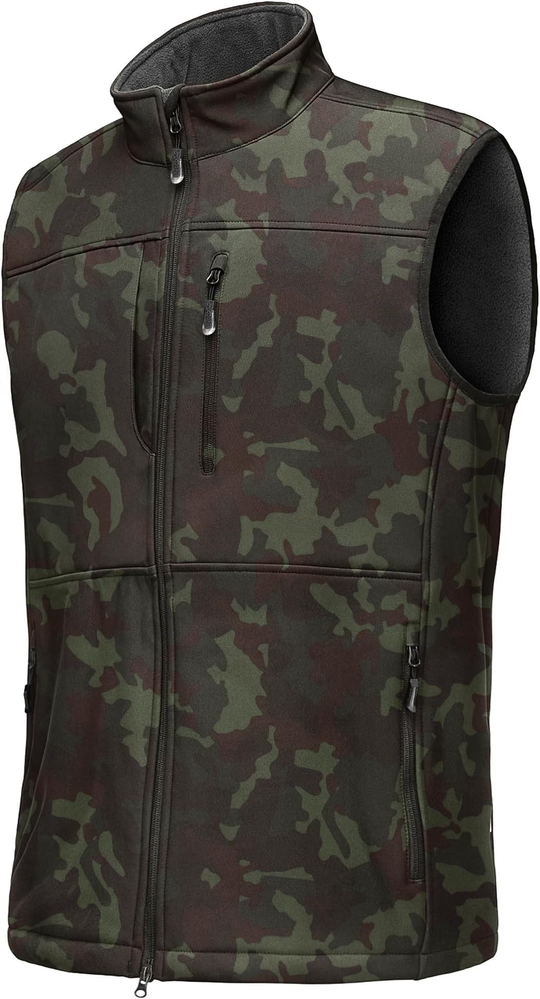 33,000ft Mens Softshell Gilet Activewear Vests Windproof Fleece Lined Outerwear Zipped Pockets Sleeveless Softshell Jacket for Leisure, Golf, Travelling