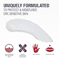 Vista 4 de Aquaphor para niños, ungüento curativo de terapia avanzada, protector de piel al 41% de petrolato para el cuidado de heridas menores, piel agrietada