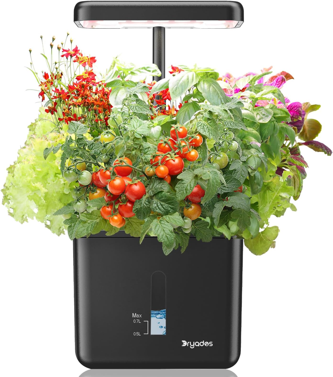 Indoor Garden Growing Systems Self-Watering Plant Pot Smart Gardening System with 17 Watts LED Grow Light Auto Timer Gardening Plant Gifts for Mom Plant Pot for vegetables herbs(No Seeds&Soil)