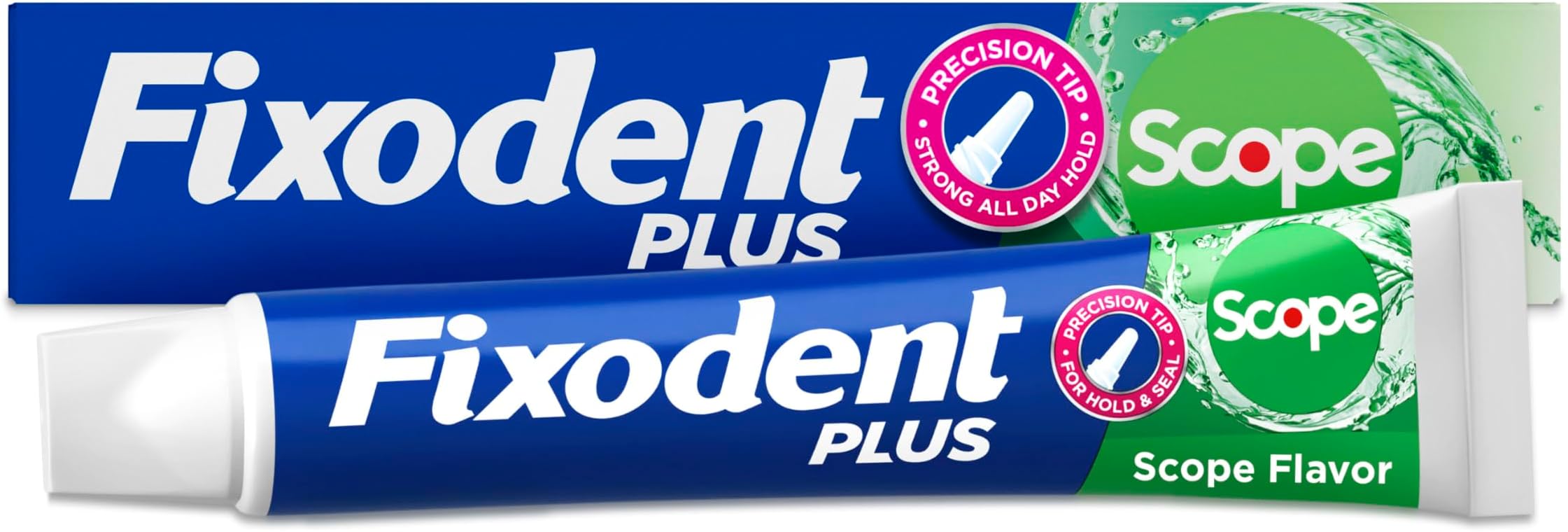 Control Denture Adhesive Cream Plus Scope Flavor 2 oz (Pack of 4)