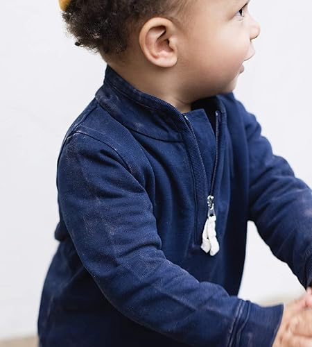 Miniatura 9 de Burts Bees Baby baby-girls baby-boys Sweatshirts Lightweight Zip-up Jackets  Hooded Coats Organic Cotton Flor Abc, Heather Grey Abc, Acolchado