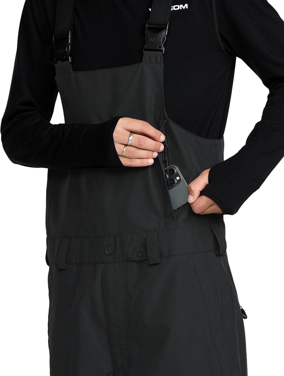 Volcom Men's V.co Sparta Bib Overall Snowboard Pant - Image 4