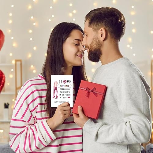 Vista 40 de Divertidas tarjetas de San Valentín para ella, él, tarjetas traviesas de San Valentín, tarjetas de felicitación de cumpleaños con sobre para novio