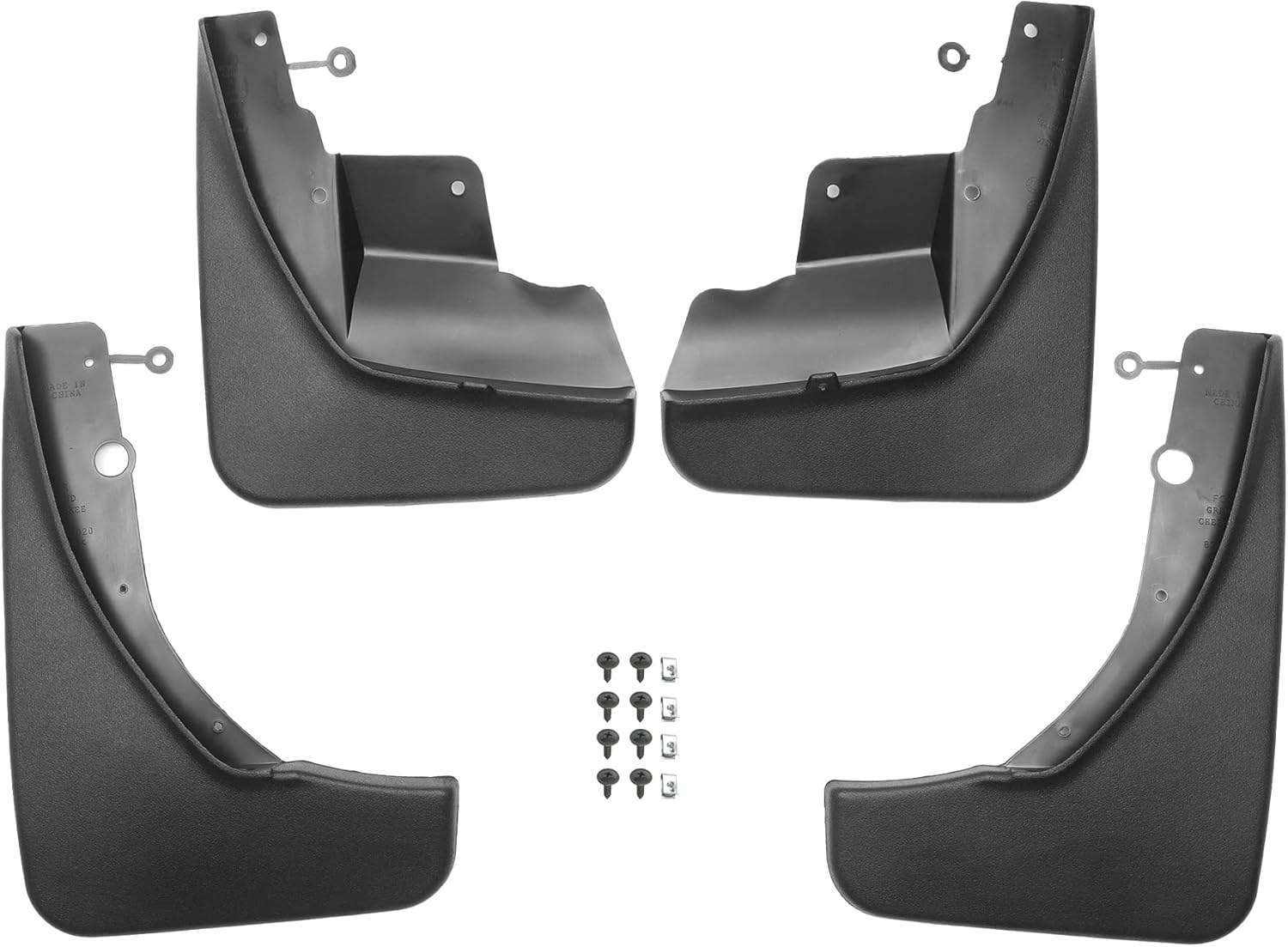 Mud Flap Splash Guard with Mount Accessories Front & Rear Side Mud Guard for Jeep Grand Cherokee 2022-2024 (Set of 4)