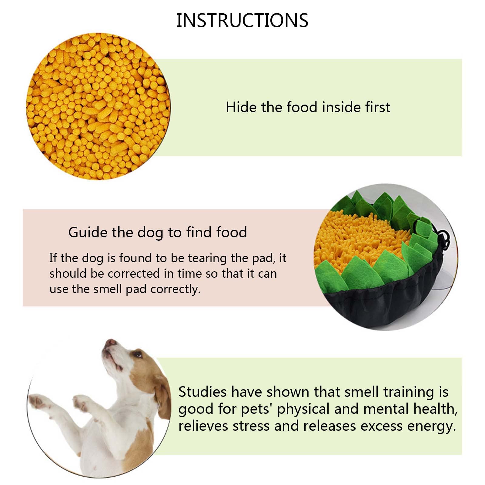 XAGMODSHN Futterunterlage für Hunde, verstellbar, groß, Trainingsmatten, Langeweile, für Kaninchen, Schweine