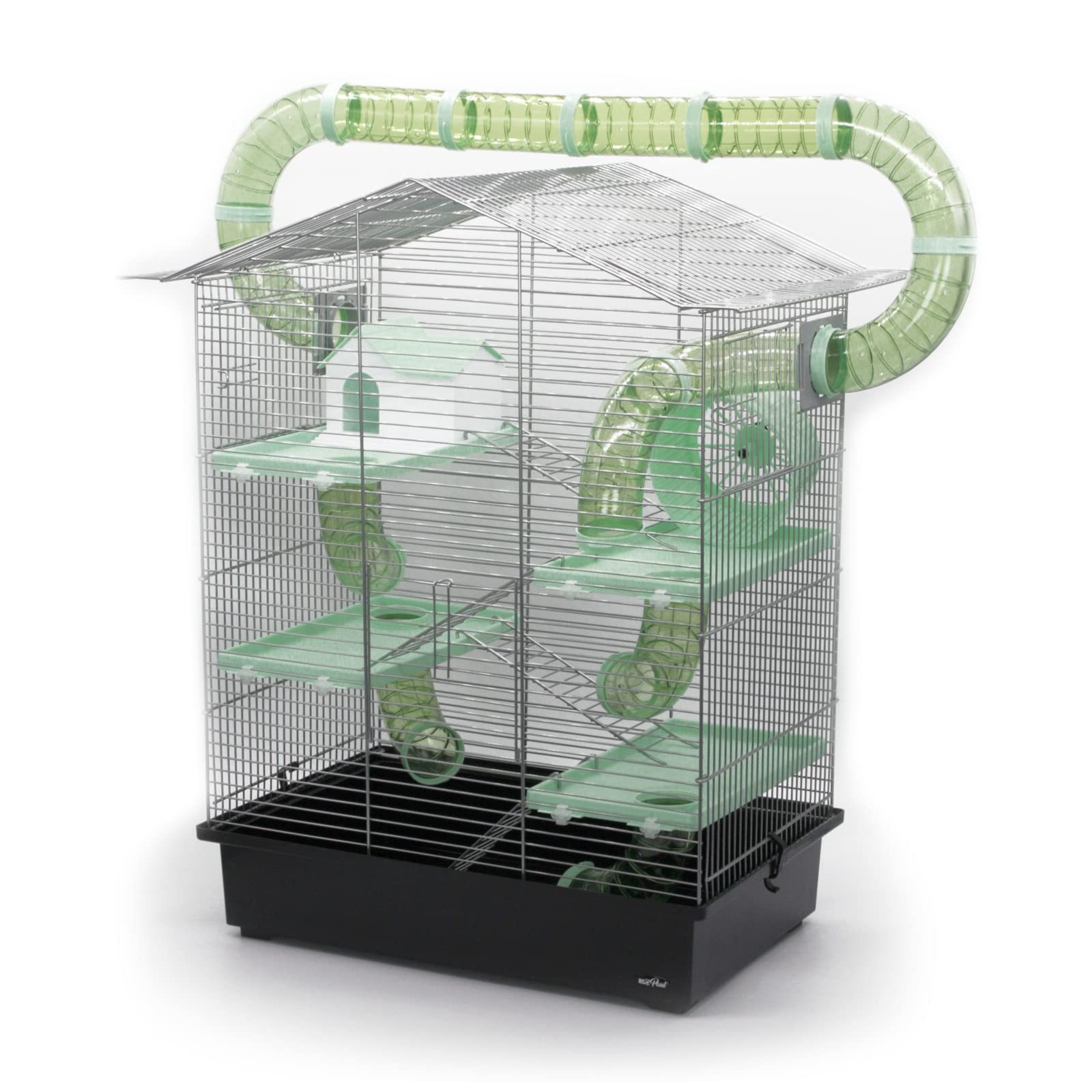Nagerkäfig CH3 XXL Zubehör Tunnelsystem Chrome Schwarz Grün Maus Hamster Käfig