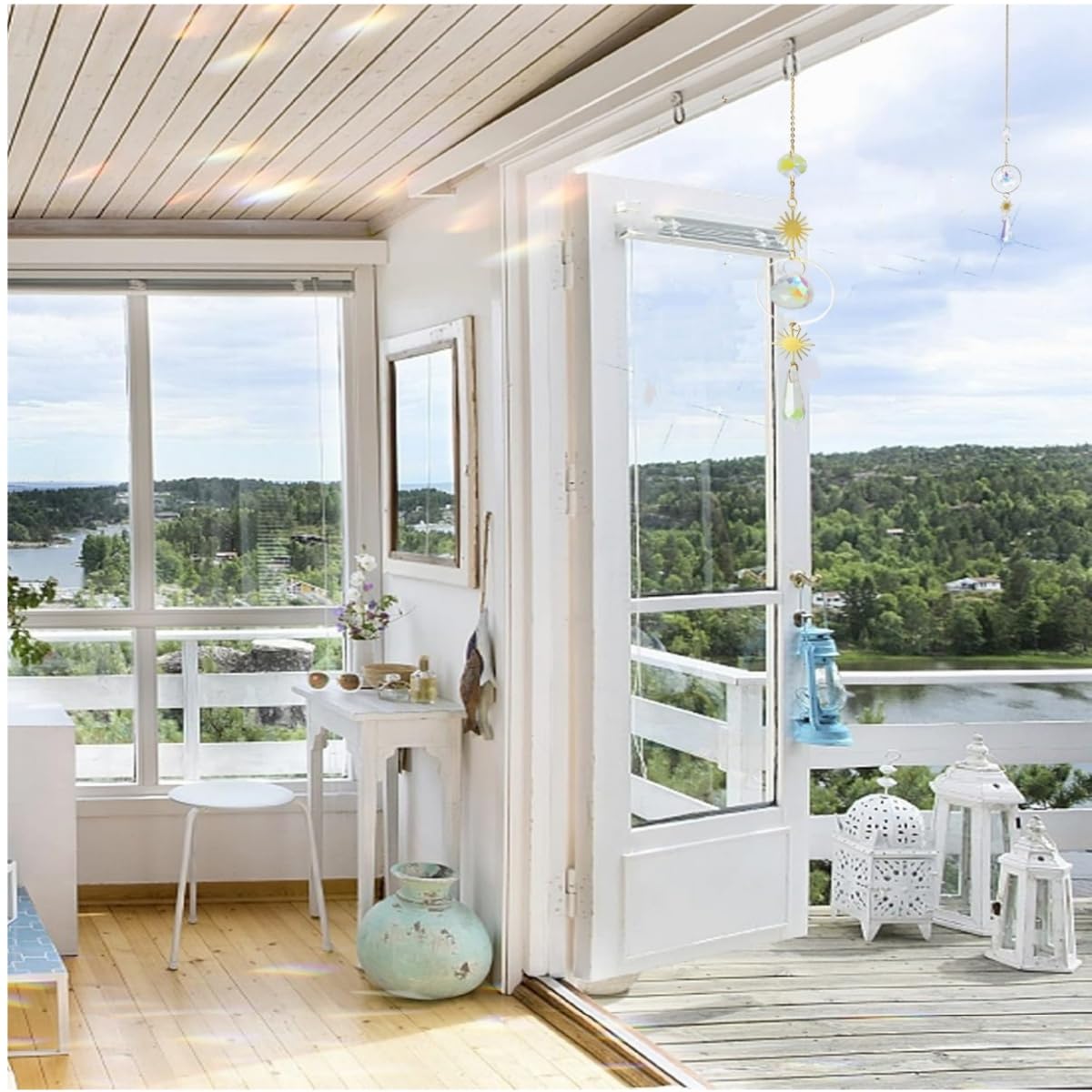 Attrape-Soleil En Cristal, Suncatcher Pendentif Soleil Pour