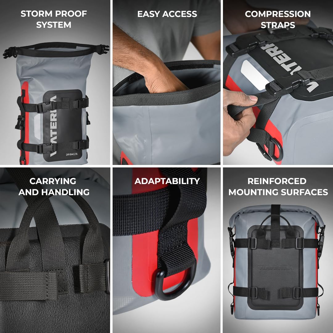 ViaTerra Impermeabile DryBag 8L Moto Tailbag
