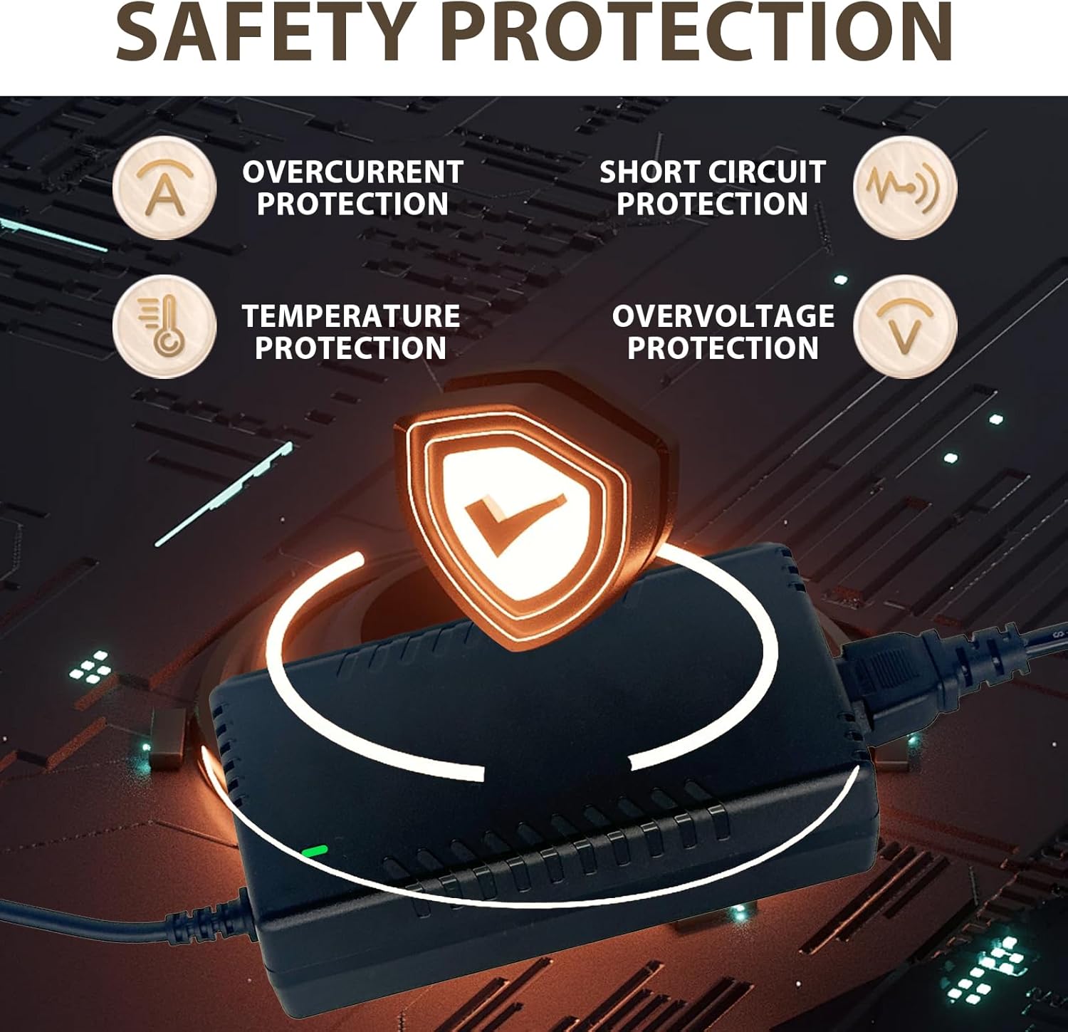 54V Power Adapter Compatible with UniFi XG 6 PoE US-XG-6POE USW-Ultra-210W 6 8 Port Switch ADS-210NX-48-1 540210E ADS-210NX-48-1540210E Replacement White 210W Power Supply Cord Charger PSU