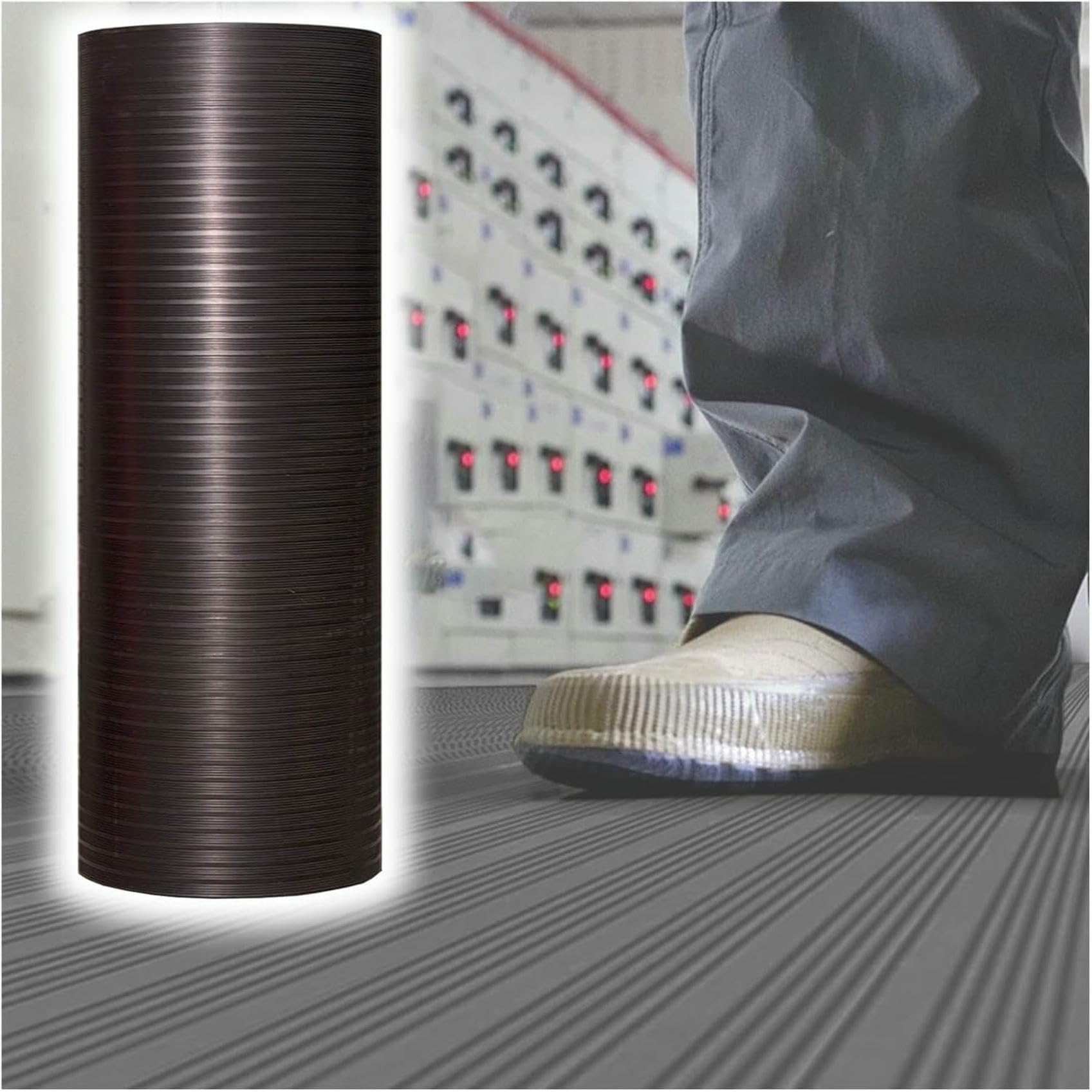 Tapis caoutchouc isolant électrique antidérapant électricien