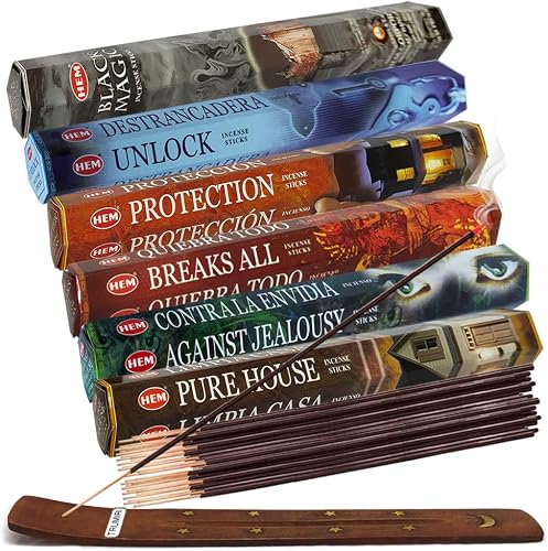 Hem Incense Sticks Variety Pack with Holder