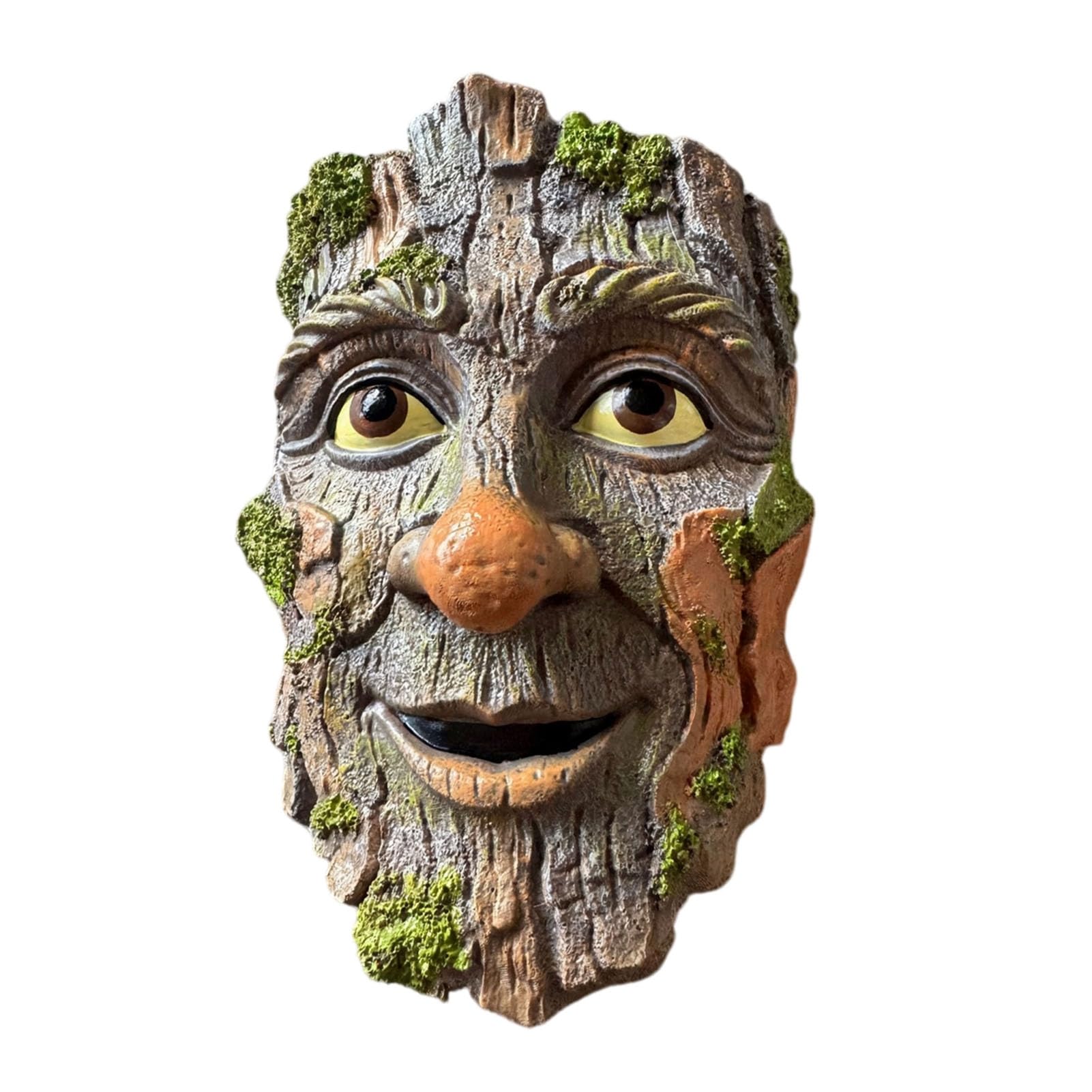 Glifora Tree Face Garden Statue - Whimsical Man Face Tree Hugger Sculpture for Tree Trunk, Outdoor Yard and Planter Pot Decor