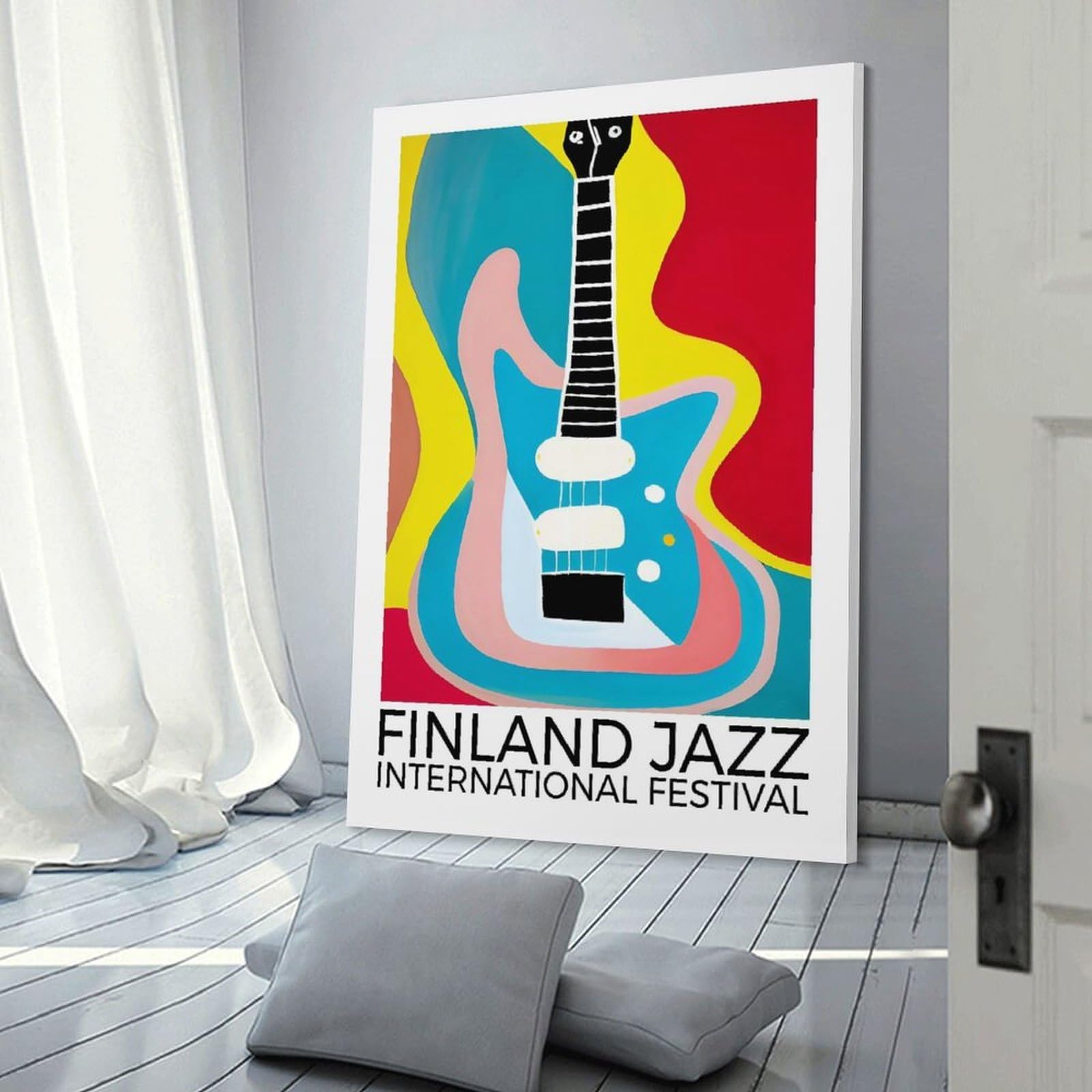 Junmoney Canvas Art Print Finland Jazz Festival, 20x30inch(50x75cm), for Gallery Wall Layouts in Home Or Office, A Versatile Canvas Print for Layering