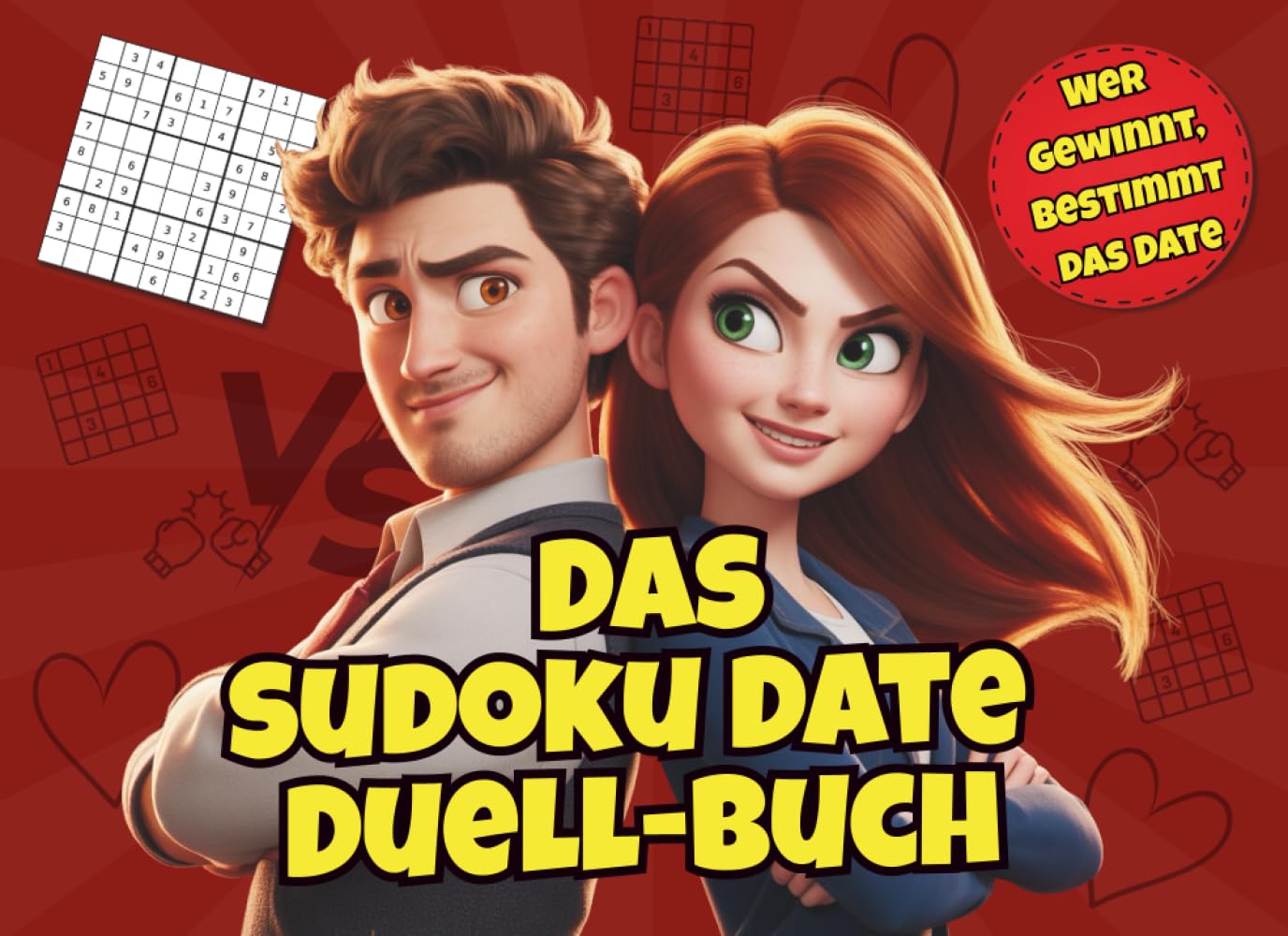 Das Sudoku Date Duell-Buch: Sudoku für Paare – Geschenk Spielbuch mit Duellen für Date-Nights und gemeinsame Zeit