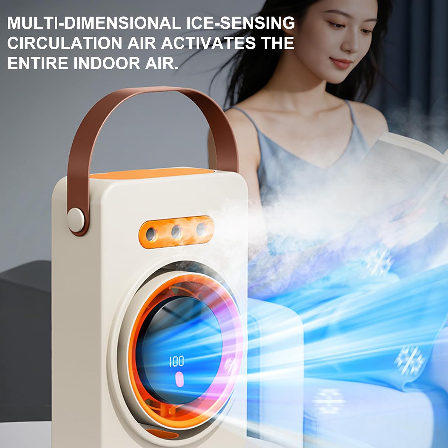 Portable Air Conditioners Fan Small Evaporative Cooler for Desk Wall Table Small Air Conditioners with Humidifier Desk Fan