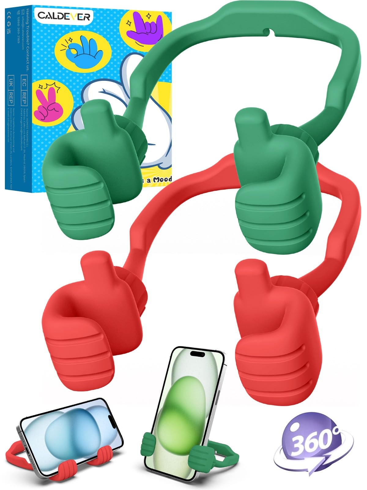 Support de téléphone portable réglable pour éviter les douleurs de nuque - 8