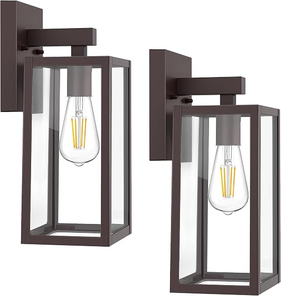 MAXvolador Outdoor Wall Sconce, Exterior Waterproof Wall Lantern Light Fixtures