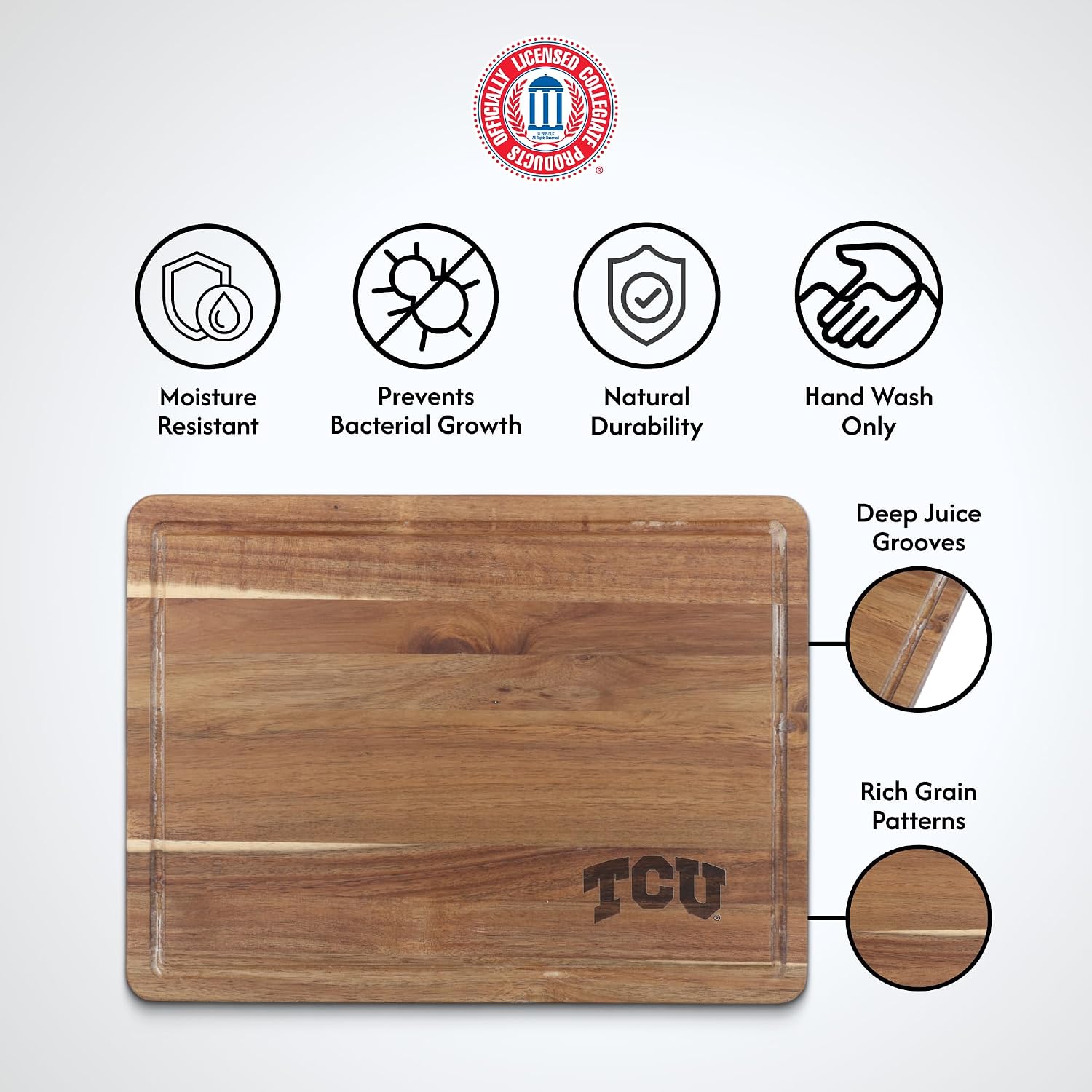 The Memory Company | Licensed NCAA Acacia Cutting Board