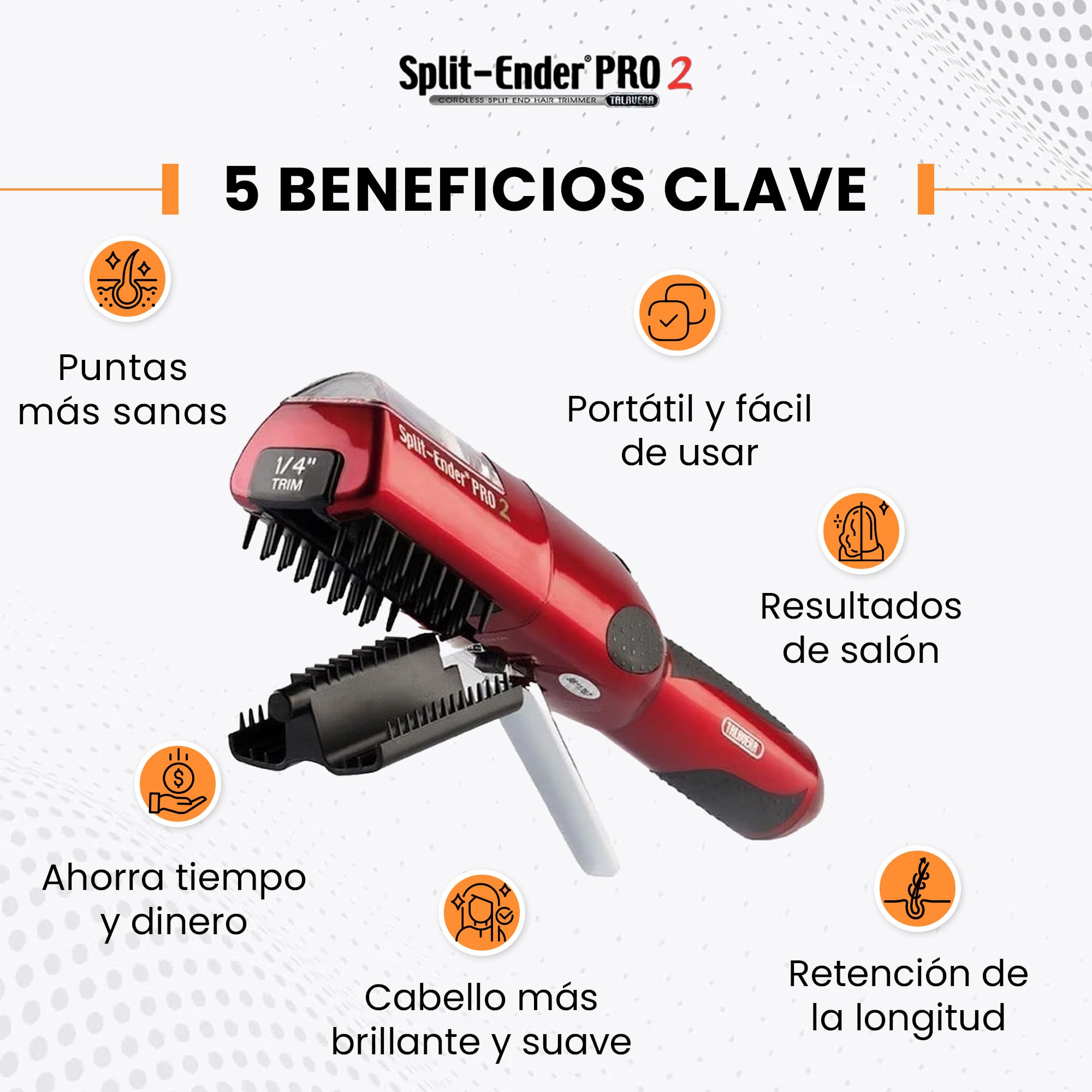 Split-Ender PRO 2 コードレススプリットエンドトリマー Split Ender Pro 2 Hair Breaking Tool for Cutting Split End Remover