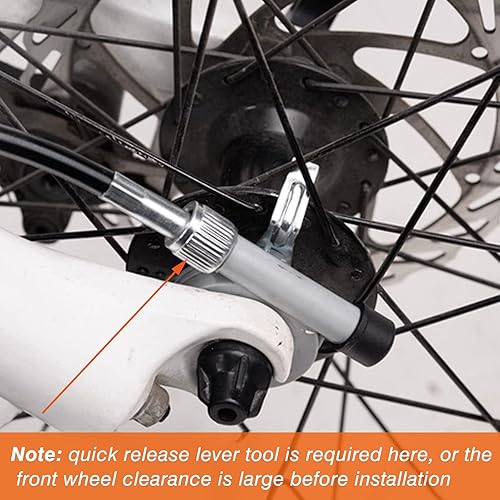 Miniatura 3 de Velocímetro mecánico para bicicleta, odómetro universal de ciclismo para bicicleta, velocímetro mecánico impermeable