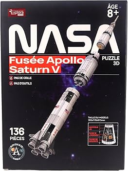 EXPLORA - Misja rakiety Apollo Saturn V - Puzzle 3D - 540100-136