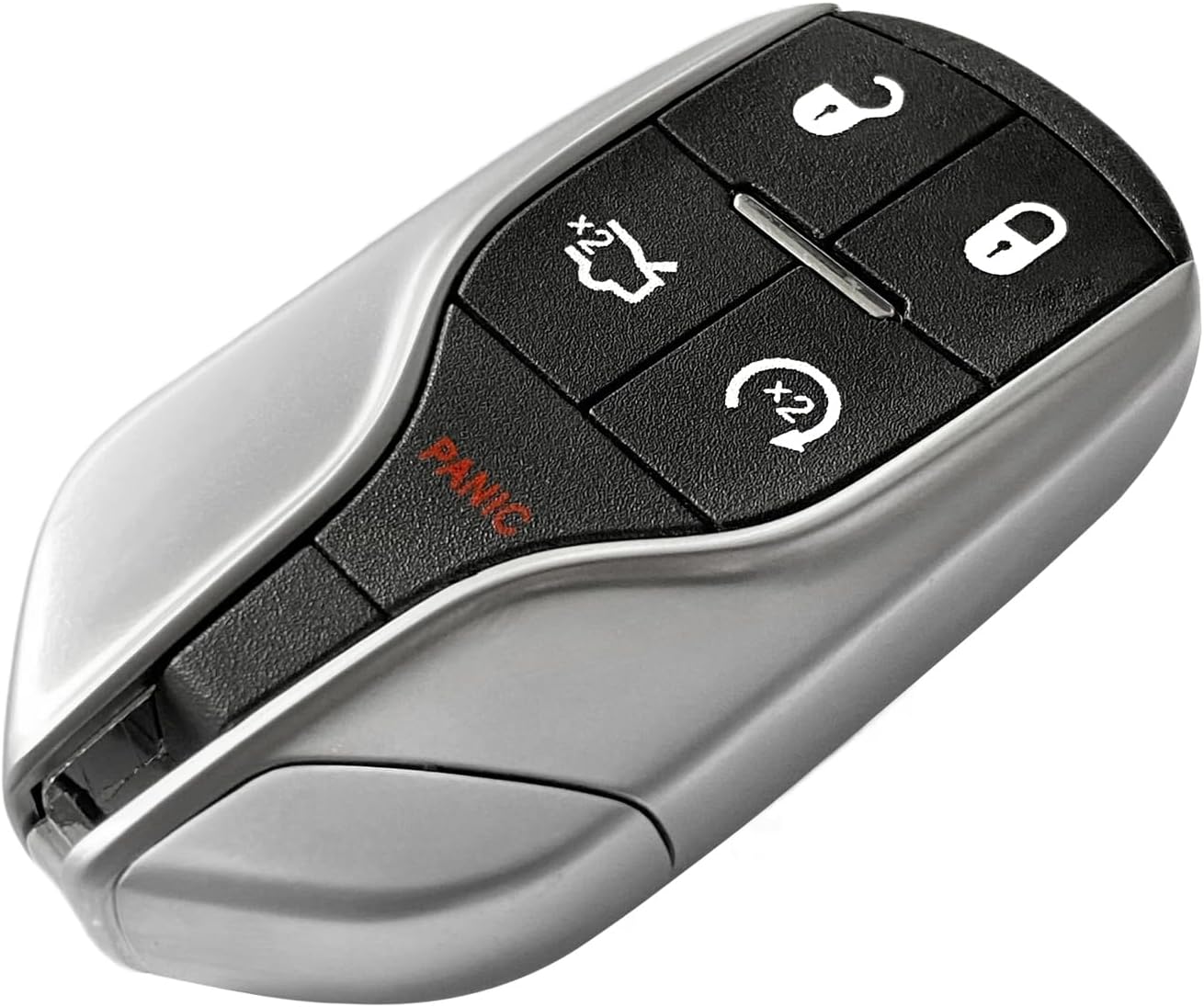 Replacement for 2016 2017 2018 2019 2020 Maserati Ghibli Quattroporte Levante Key Fob Remote Control M3N-7393490 5 Buttons 433MHz