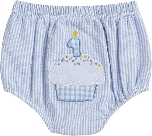 GOOCHEER Traje de primer cumpleaños para bebé, verano, 1 pastel, pato, rayas, burbujas, pantalones cortos para pañales, ropa