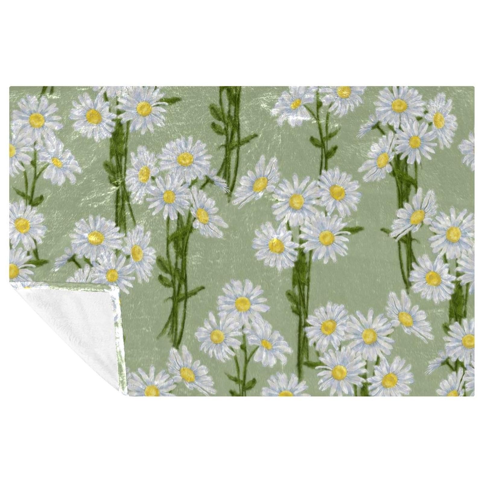 Couverture pique-nique camomille et marguerite chaude pour camping et plage