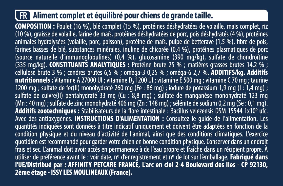 Advance Maxi Chicken - Croquettes pour Chiens Adultes de Grande Race avec du Poulet - 14kg