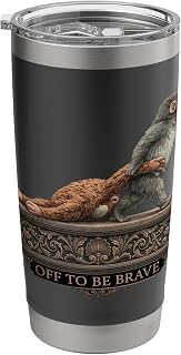 Funny Viral Monkey Meme Monkey Punch Off To Be Brave Stainless Steel Insulated Tumbler