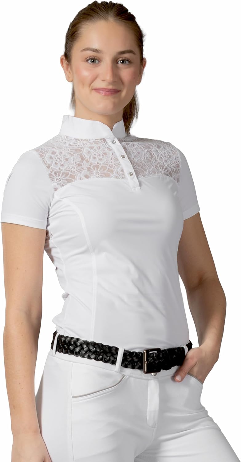 Equinavia Lisa Womens Lace Short Sleeve Show Shirt