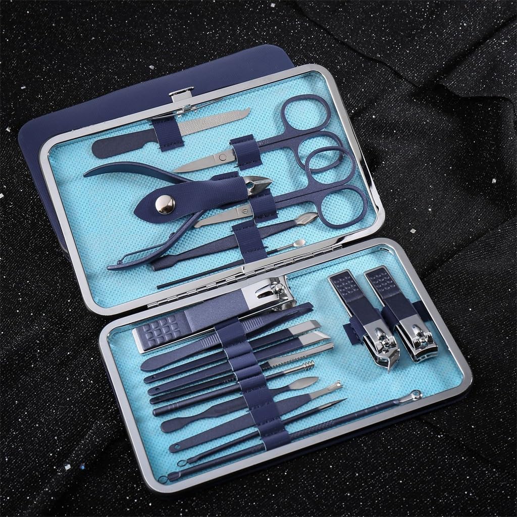 Nagelknipser, faltbares Nagelknipser-Set, Edelstahl, Reparatur, Hawkbill-Zange, Pediküre, komplettes Set